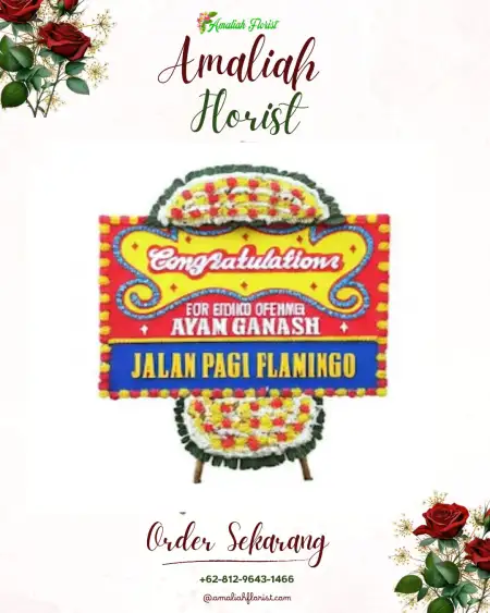 Sewa Papan Bunga Morang